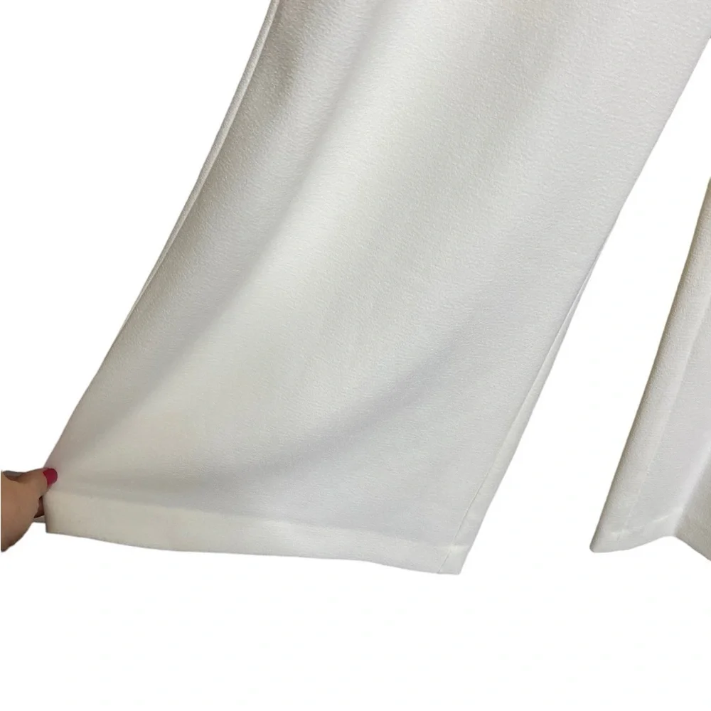 Eliza J Ivory Off the Shoulder Jumpsuit size 8 formal wedding minimalist NWT